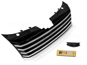 фото thumb №1, Решётка радиатора решётка vw passat b7 10-14 хром чёрный