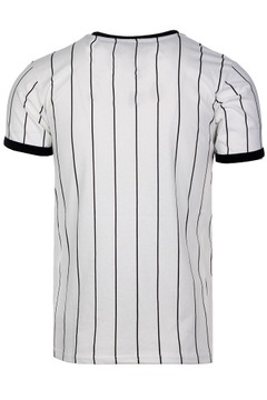 ФУТБОЛКА МУЖСКАЯ, ФУТБОЛКА В ПОЛОСКУ, БЕЛАЯ TS2237_XXL