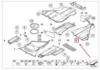 фото thumb №7, Bmw 3 e46 left splash under защита guard cover 8218119 51718218119 oem