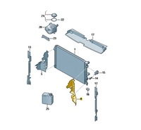 фото thumb №1, Воздуховод воздуха радиатора wody vw t-roc oe: 2ga121283g