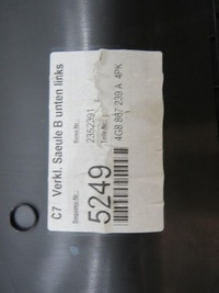 фото thumb №7, Защита стойка правая левая audi a7 4g 4g8867240a