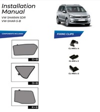 фото thumb №15, Шторки солнечные vw sharan 2011-18 защита шторка солнцезащитные
