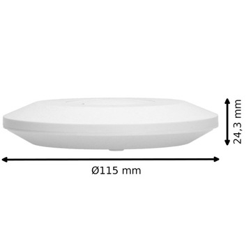 Mikrofalowy Czujnik Ruchu Zmierzchu Natynk LED Ultra Płaski 2,4cm 2000W 360