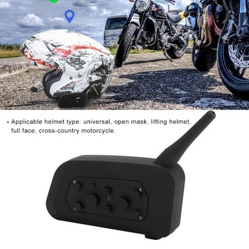 2 szt. V6-1200 kask motocyklowy z bluetooth wodoodporny zestaw 3S