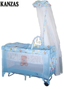 Детская кроватка-манеж KidsPlay 65x125 см