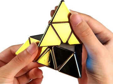 ОРИГИНАЛЬНЫЙ КУБ SengSo Metallic Pyraminx 3x3x3 + ПОДСТАВКА
