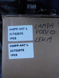 фото thumb №9, Volvo fh5 лампа лівий перед 23752678