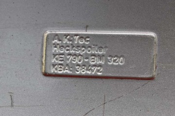 фото thumb №16, Спойлер спойлер спойлер срібний ke790-bm320 nissan almera n16 5d hb 03-06