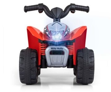 Milly Mally Аккумуляторный автомобиль Quad HONDA ATV Red
