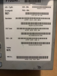 фото thumb №1, Porsche cayenne 92a panel/radioodtwarzacz cd/dvd/gps 95864296400