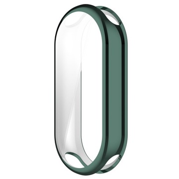ETUI 2W1 Z OSŁONĄ NA EKRAN DO SMARTBAND XIAOMI MI BAND 8 / NFC - ZIELONY