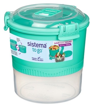 Складной ланч-бокс Sistema, 965 мл, с собой