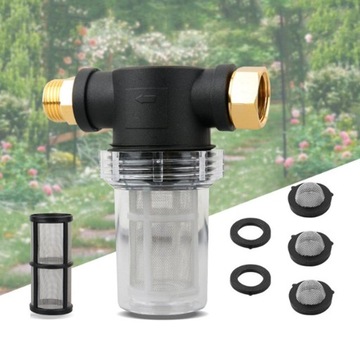 3/4 in Garden Hose Filter Attachment Strainer Pump Garden Connectors Parts