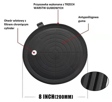 PRZYSSAWKA PRÓŻNIOWA MOCNY UCHWYT DO PŁYTEK GRESU GLAZURY SZYB SPIEKU
