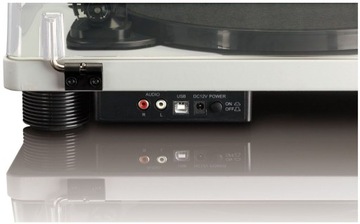Ременный привод Lenco LS-50 с USB-проигрывателем, серый