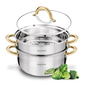 Индукционная пароварка STEAMER POT 2,9 л Faro GOLD Konighoffer