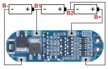 PCM BMS 3S 12,6 В 10 А Защита зарядного устройства 0035