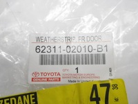 фото thumb №7, Прокладка скла двері правих передніх toyota corolla оригінальний номер 62311-02010-b1