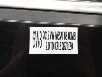 фото thumb №9, Двері ліві лівий зад задні vw passat b8 універсал код lc9x