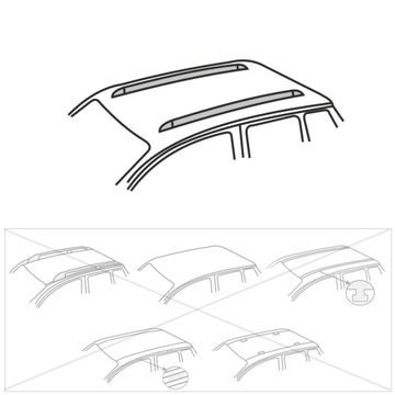 Багажник на крышу LANCIA Musa MPV 04- MAZDA 2 07-14