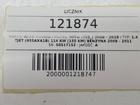 фото thumb №10, Счетчик приборы alfa romeo mito 1.4 b eu 50517152