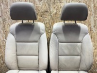 фото thumb №13, Комплект сидіння заднє сидіння обшивки оббивка кремовий шкіра europa bmw e61 lift