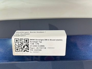 фото thumb №8, Бампер задній bmw ix i20 6xpdc c1m