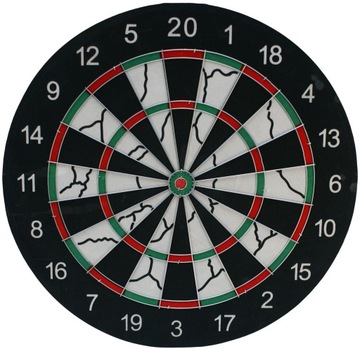 Enero DART kartonowy OUTDOOR dwustronny 45 cm + 6 rzutek