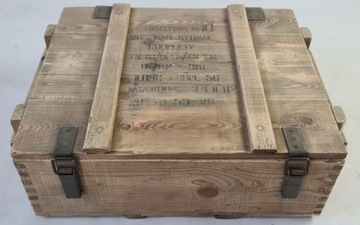 Полированный военный сундук, багажник, отделение для вещей, 112x43x62 Лофт-Стиль