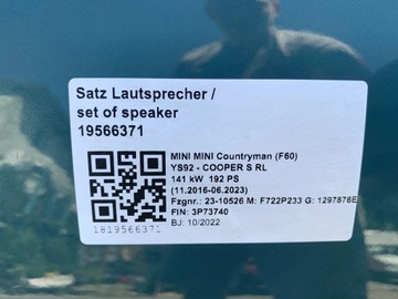 фото thumb №12, Двері ліва сторона перед зад mini countryman f60 c4l sage зелений