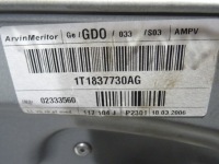 фото thumb №7, Подъемник стекла перед правое vw touran 1t0 03-10