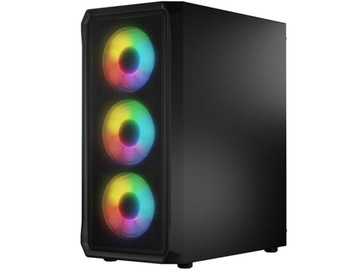 Корпус для компьютера Logic Portos ARGB MIDI, закаленное стекло, вентилятор. 4x120 мм
