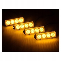 фото thumb №12, 4x stroboskopowa лампа led оранжевая pomoc эвакуатор 12-24v kogut с пульт