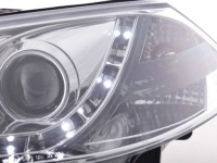 Ліхтарі  перед daylight led renault megane 2 хром Недорого, фото thumb
