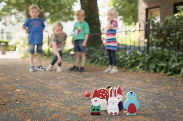 BS TOYS ДЕРЕВЯННАЯ ИГРА ДЛЯ БОУЛИНГА ГНОКИ
