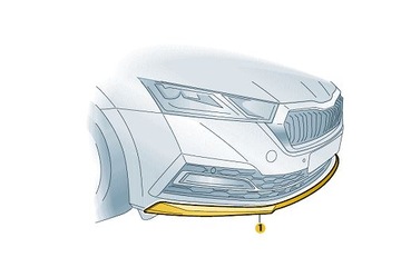 фото thumb №1, Переднє спойлер бампера skoda octavia 4 iv спортлайн 5e3071606a