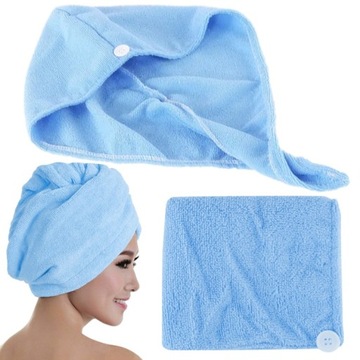 TURBAN RĘCZNIK DO WŁOSÓW NA GŁOWĘ Z MIKROFIBRY mix