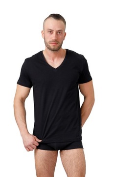 Podkoszulek męski serek Hotberg czarny XL