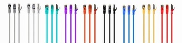 ПАТЧКОРД LAN ETHERNET RJ45 CAT6A СЕТЕВОЙ КАБЕЛЬ FTP 0,5 М ФИОЛЕТОВЫЙ