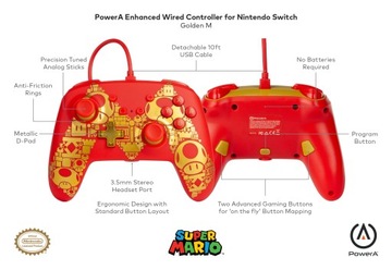 Проводная панель PowerA SWITCH Super Mario Golden M