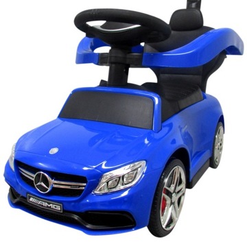 Автомобиль Mercedes AMG c63 с толкачом+музыкой+гудок