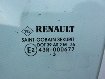 фото thumb №3, Скло двері ліва зад renault vel satis 43r-000677 dot 39 as2 m35