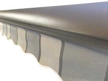 Террасная маркиза АНТРАЦИТ 250х200 Grey Stripes PREM