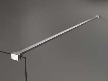 MEXEN KIOTO ŚCIANKA PRYSZNICOWA WALK-IN 155 x 200 CM NIKIEL szkło 8 mm