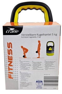 Hantel Crane Kettlebell trenig w domu regulowany odważnik 5 kg