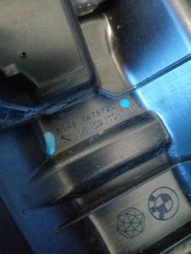 фото thumb №8, Защита накладка ремня багажника bmw f44 f74 gran купе 7475720 зад оригинал.