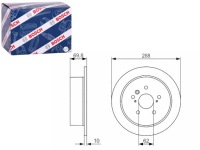 фото thumb №1, Гальмівні диски гальмівні 2szt. задня lexus rx toyota harrier highlander kluger