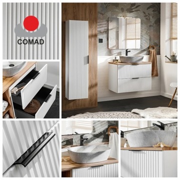 Столешница для ванной комнаты 120 см Матовый Белый ADEL Comad
