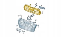 фото thumb №1, Усилитель решётка решётка радиатора audi q5 80a853692 aso