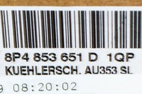 фото thumb №8, Audi a3 8p переднее бампер решётка радиатора радиатор 8p4853651d новый оригинальный 1qp